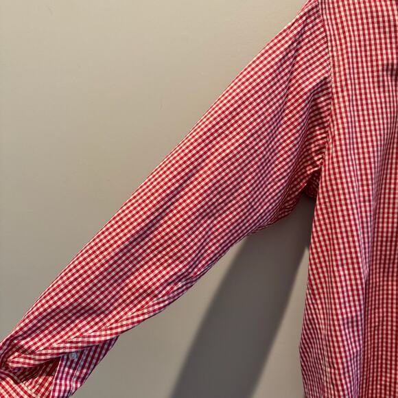 PGA Authentic Preppy Red Gingham Button Down Shirt | Men's Size L - Picture 5 of 12